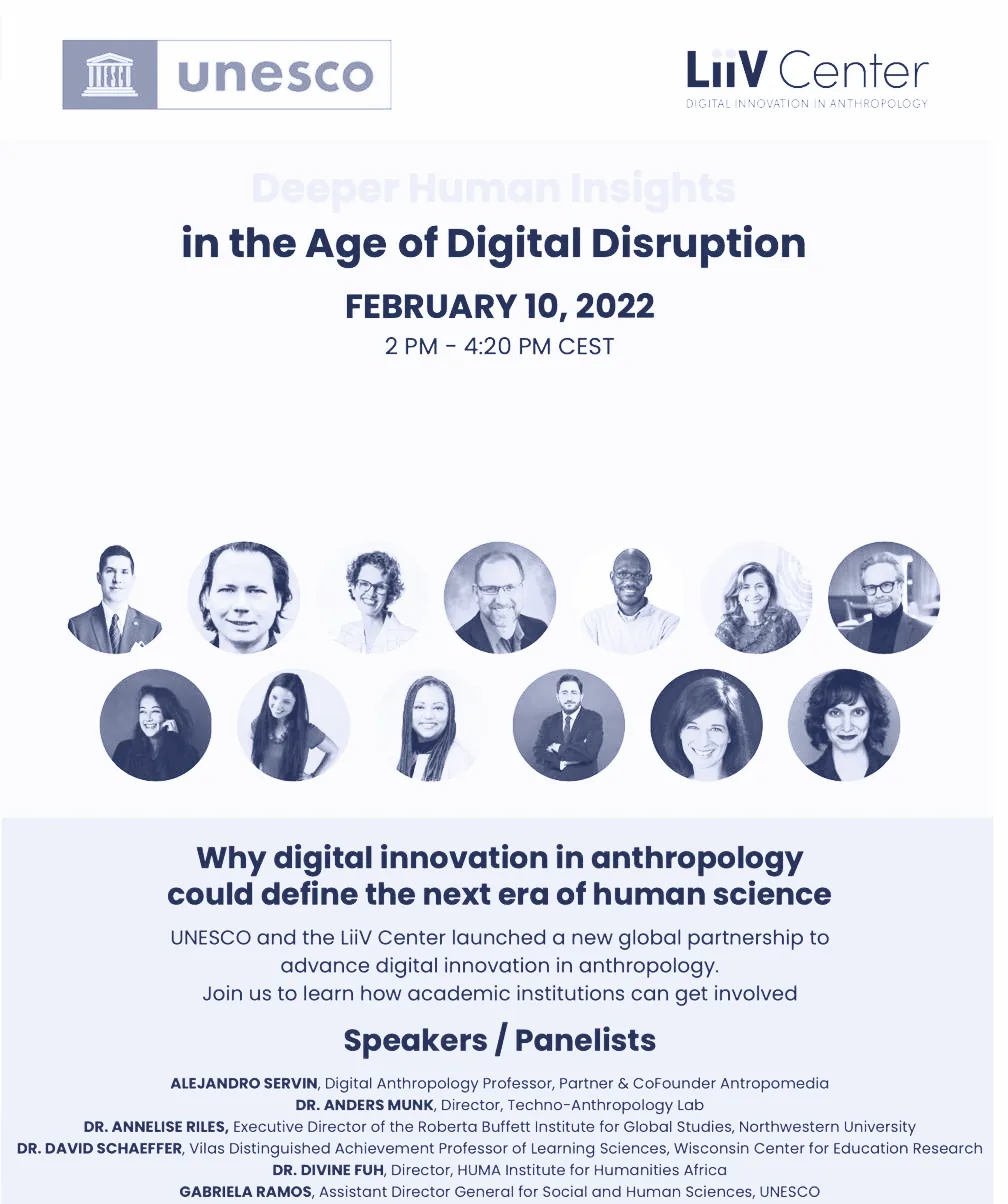 Poster of the UNESCO × LiiV Center panel